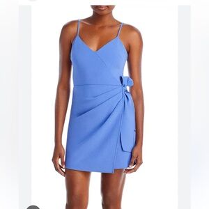 French Connection Baja Blue Tie Dress